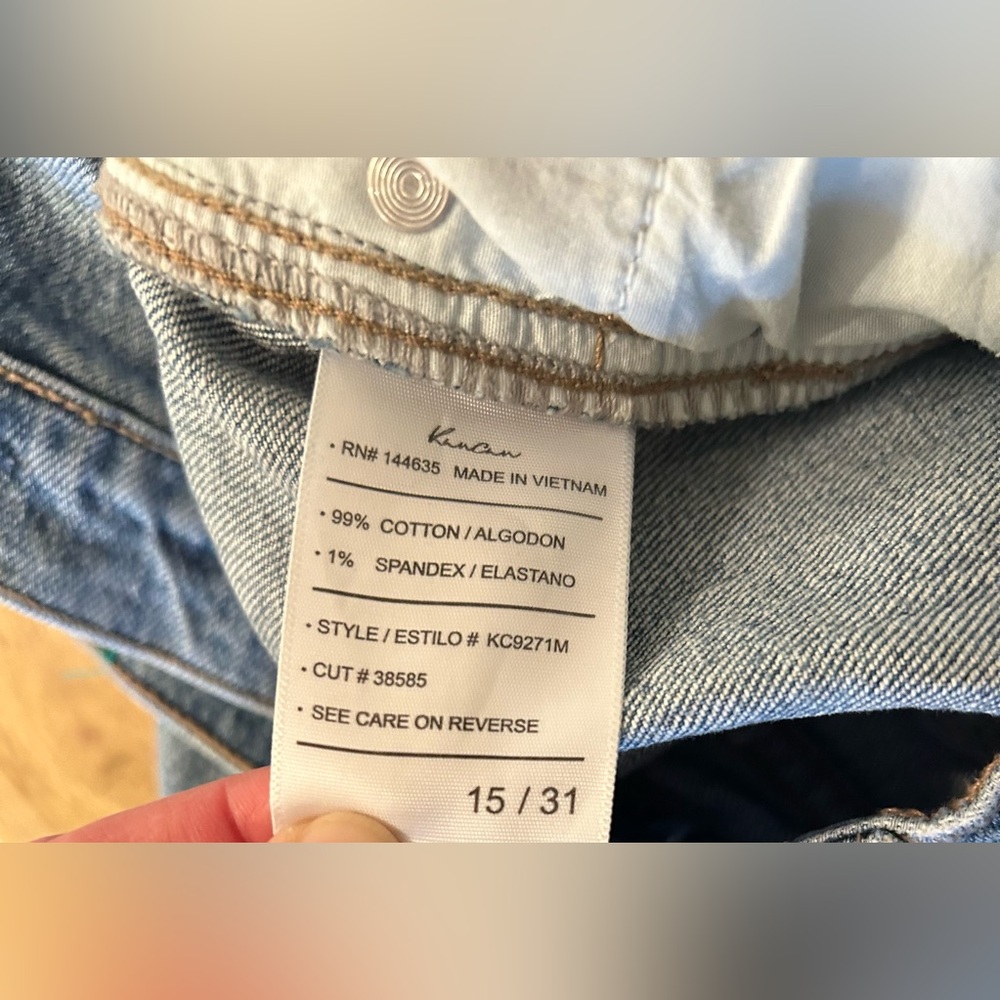 KanCan Women Relaxed Fit Light Wash Jeans Size 15/31 KC9271M Blue Distressed - Picture 6 of 6